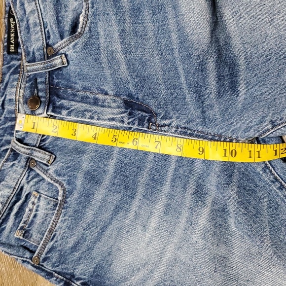 Blank NYC distressed crop high waist jeans raw hem - Picture 3 of 8